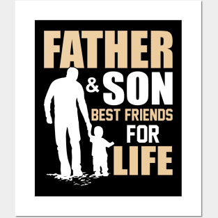 Father And Son Best Friends For Life Tshirt Posters and Art